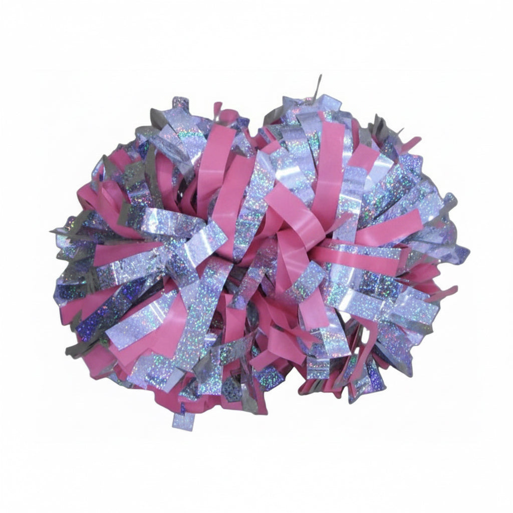 Silver holography mix plastic pink